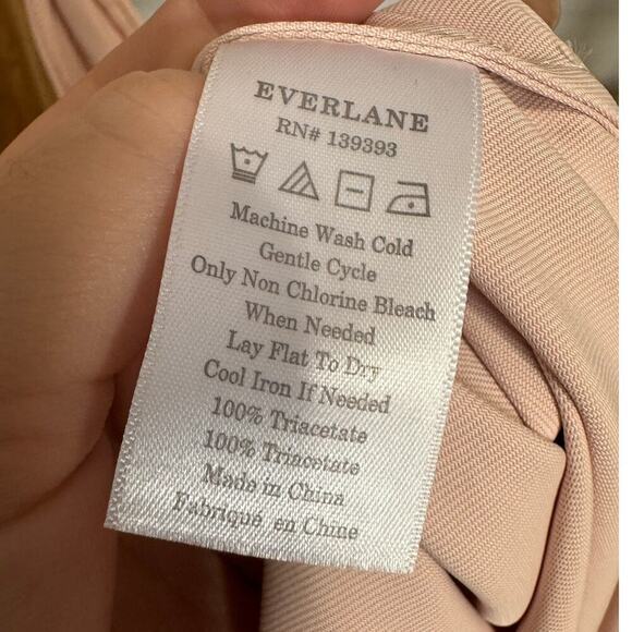 Everlane Women's The Japanese GoWeave Slip Midi Dress In Rose Pink Size 10 - Picture 9 of 11